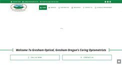 Desktop Screenshot of greshamoptical.com